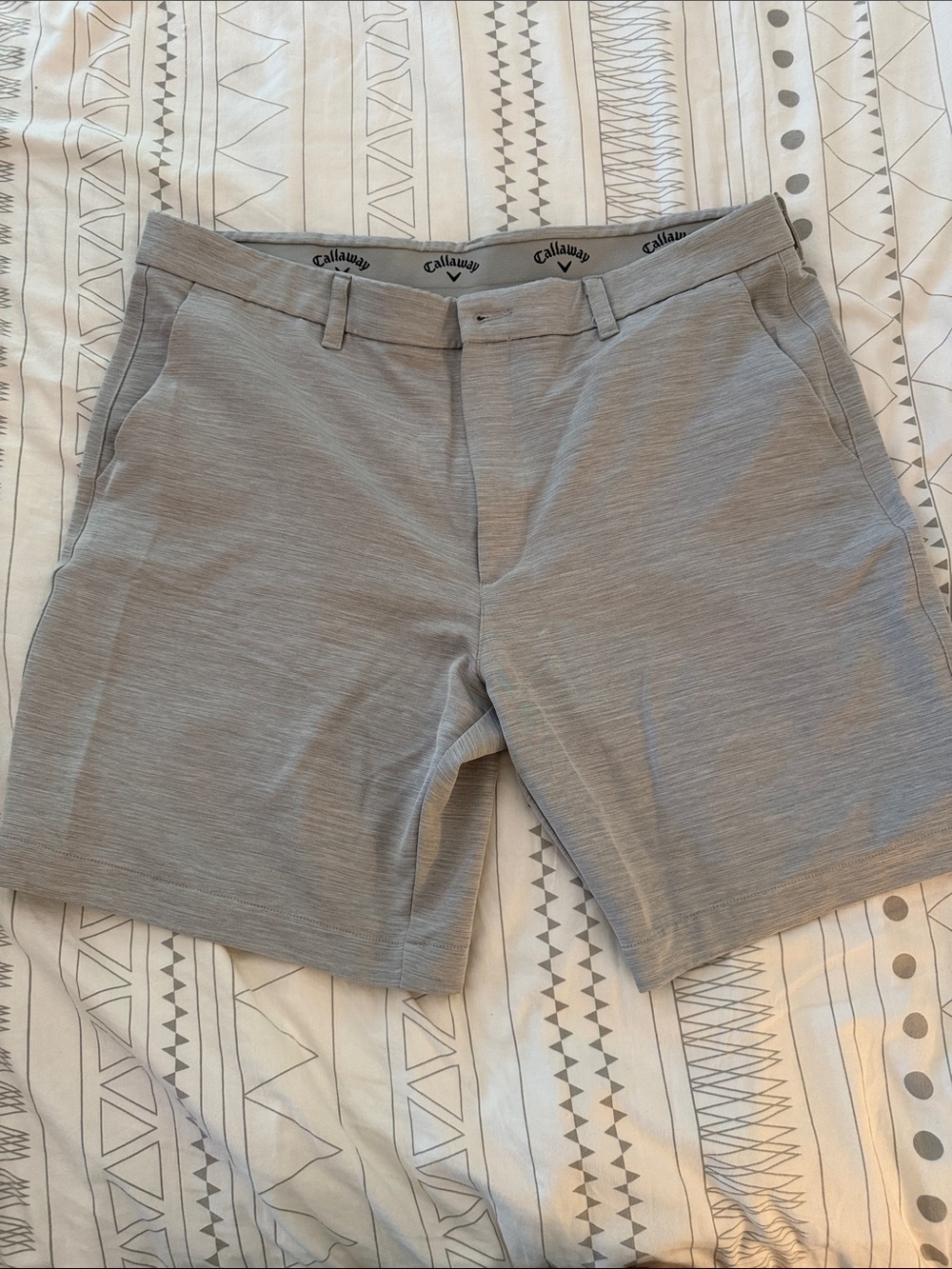 Callaway Men's Heather Gray Performance Hybrid Golf Shorts
